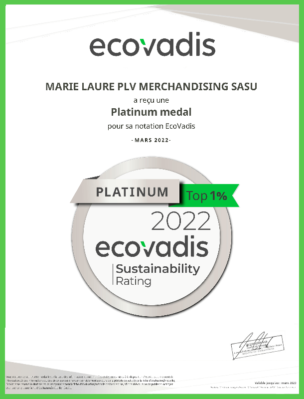 NEW SCORE ECOVADIS