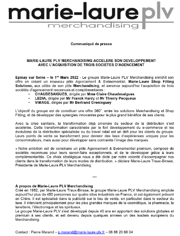 PRESS RELEASE