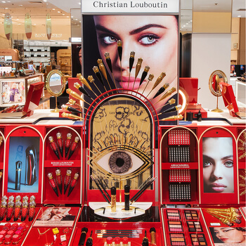 Les platines Christian Louboutin aux Galeries Lafayette Paris